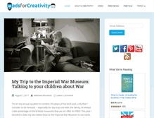 Tablet Screenshot of dadsforcreativity.com
